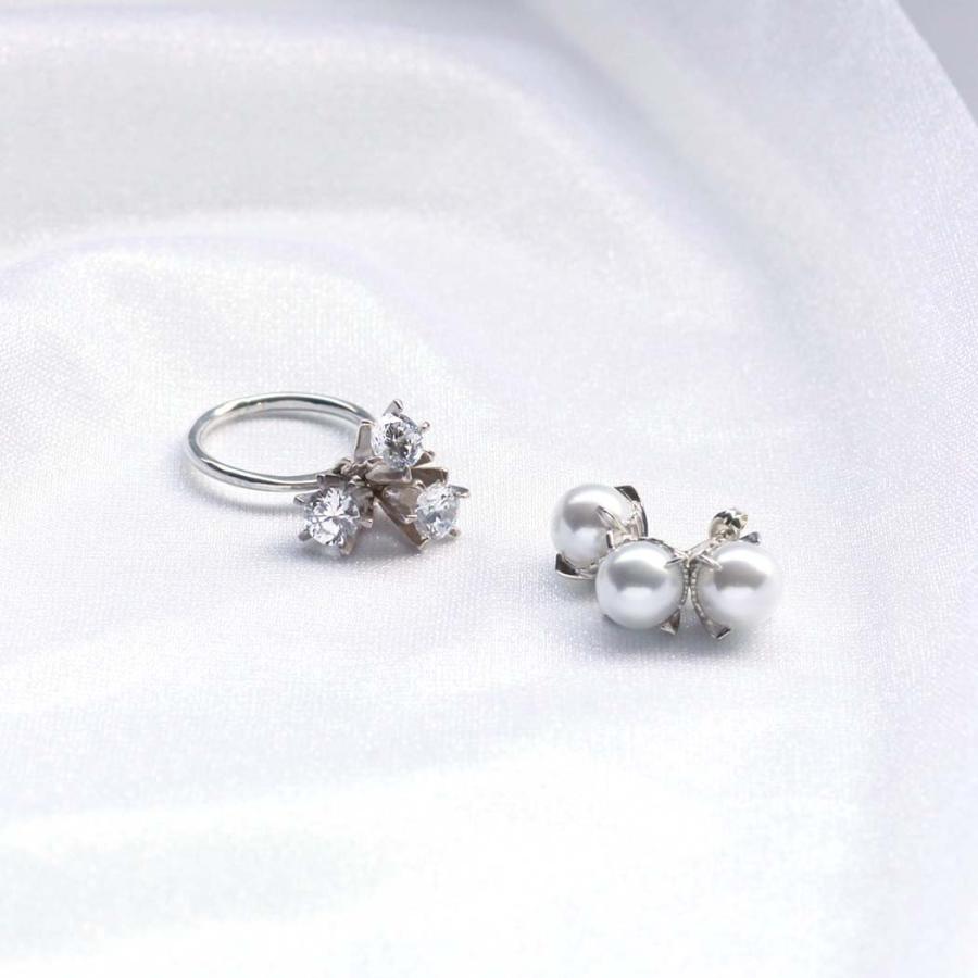 【廃番商品】hirondelle et pepin / silver925 sr-23ss-52 ラ ボア ラクテ リング - パール | hirondelle | 05