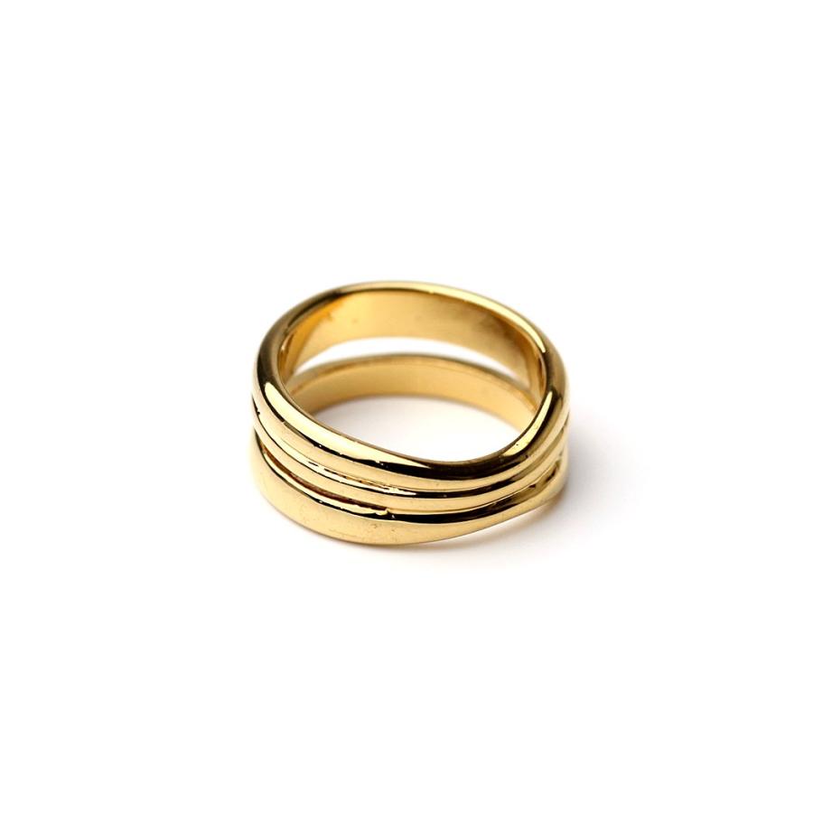 sinc (シンク) / double line リング ゴールド RG03 ボリューム 2連風 レディース 指輪 ファッションリング ニュアンスリング ピンキー アクセサリー ジュエリ… |  | 03