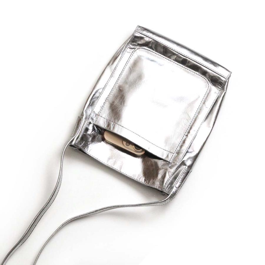 SEASIDE FREERIDE（シーサイドフリーライド） / 21B-SFR039 ML ELE BAG メタリック ミニショルダーバッグ - シルバー | seaside freeride | 05