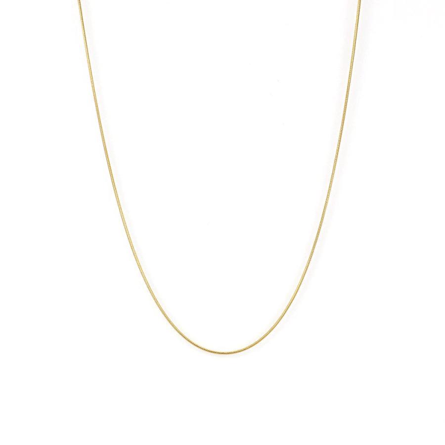 sinc (シンク) / スネークチェーン ネックレス 0.9mm幅 細幅 ラウンド スネーク チェーン 長さ4タイプ NG01 ゴールド 重ね付け シンプル ネックレス チェーン … | 