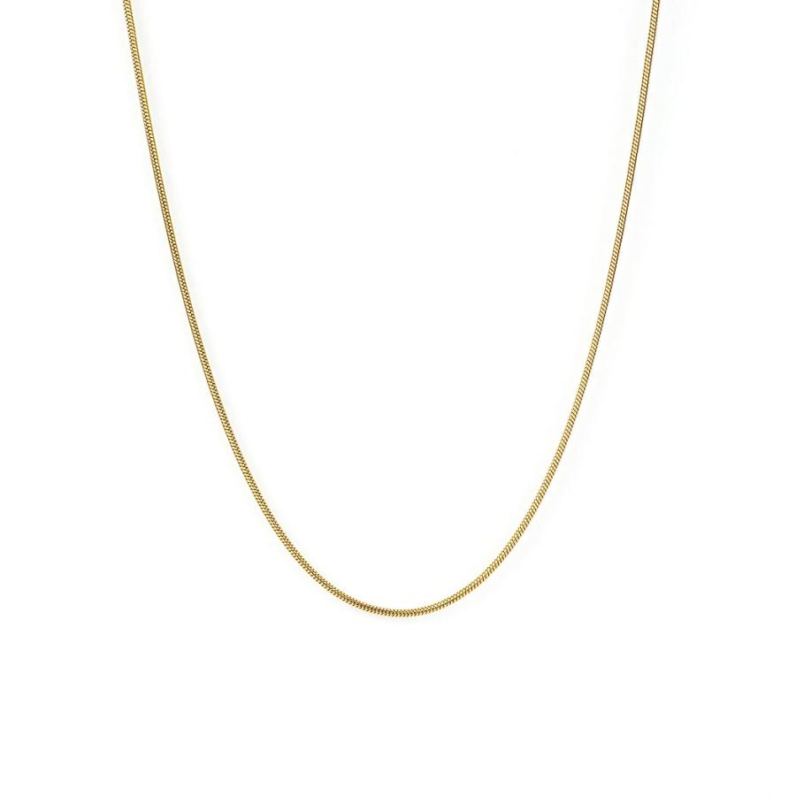 sinc (シンク) / スネークチェーン ネックレス 1.5mm幅 ラウンド スネーク チェーン 長さ4タイプ NG02 ゴールド 重ね付け シンプル ネックレス チェーン 丸チ… | 