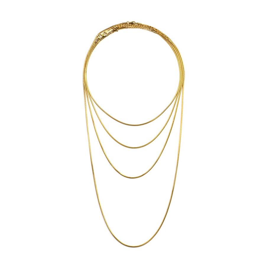 sinc (シンク) / スネークチェーン ネックレス 1.5mm幅 ラウンド スネーク チェーン 長さ4タイプ NG02 ゴールド 重ね付け シンプル ネックレス チェーン 丸チ… |  | 02