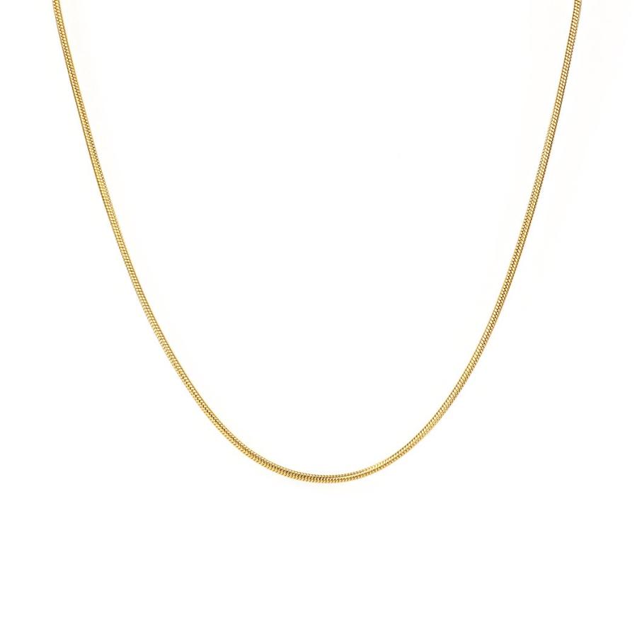 sinc (シンク) / スネークチェーン ネックレス 2mm幅 ラウンド スネーク チェーン 長さ4タイプ NG03 ゴールド 重ね付け シンプル ネックレス チェーン 丸チェ… | 