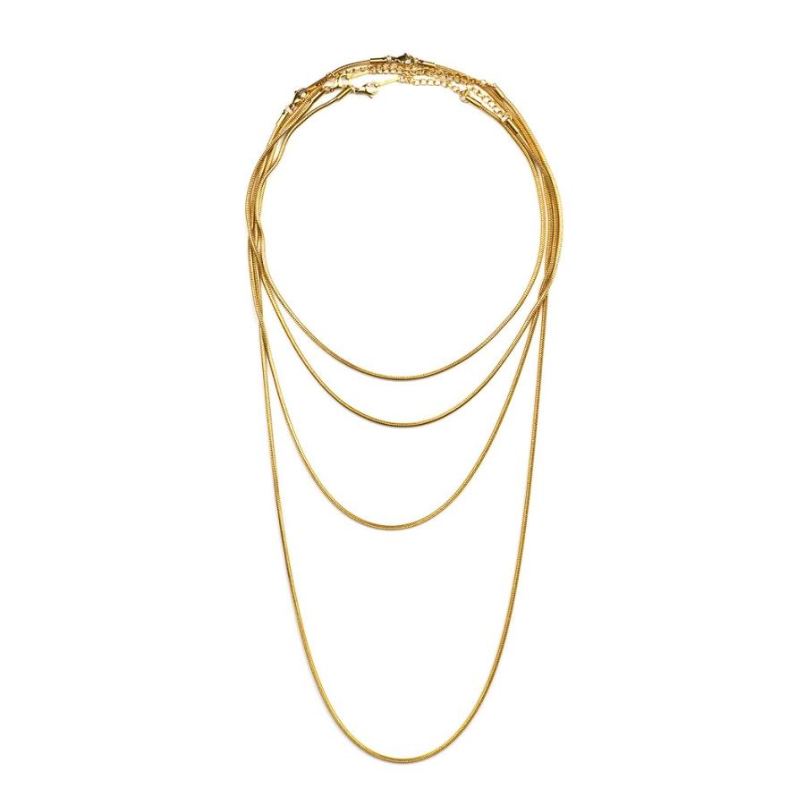 sinc (シンク) / スネークチェーン ネックレス 2mm幅 ラウンド スネーク チェーン 長さ4タイプ NG03 ゴールド 重ね付け シンプル ネックレス チェーン 丸チェ… |  | 02