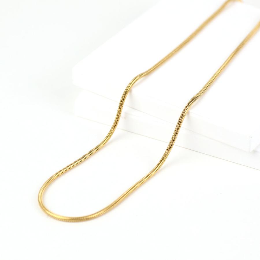sinc (シンク) / スネークチェーン ネックレス 2mm幅 ラウンド スネーク チェーン 長さ4タイプ NG03 ゴールド 重ね付け シンプル ネックレス チェーン 丸チェ… |  | 03
