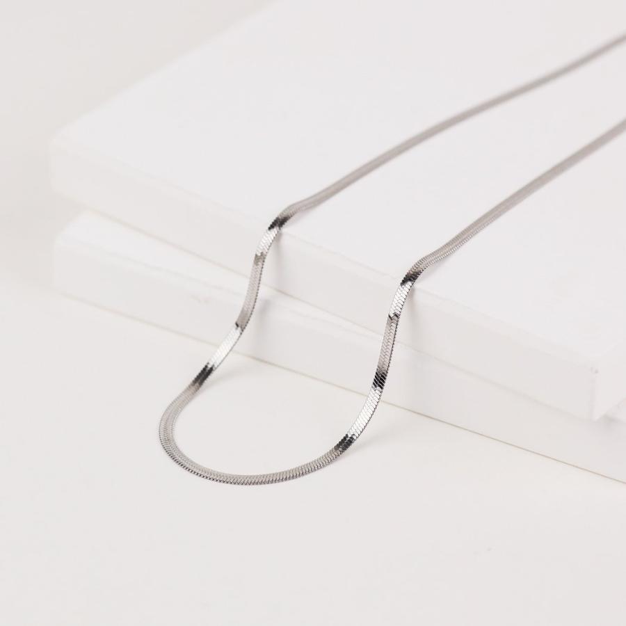 sinc (シンク) / フラット スネークチェーン ネックレス 2mm 平打ち NS04 シルバー 重ね付け シンプル ネックレス チェーン 幅広タイプ 20代 30代 40代 50代 6… |  | 02