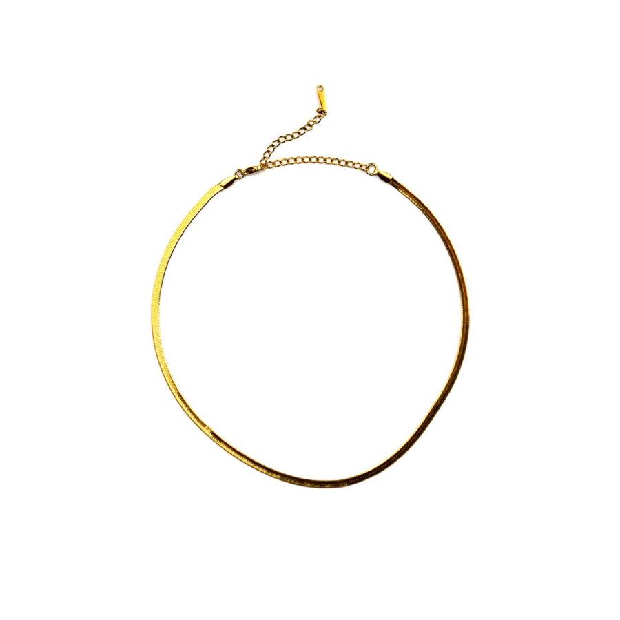 sinc (シンク) / フラット スネークチェーン ネックレス 3mm 平打ち NG05 ゴールド 重ね付け シンプル ネックレス チェーン 幅広タイプ 20代 30代 40代 50代 6… |  | 01