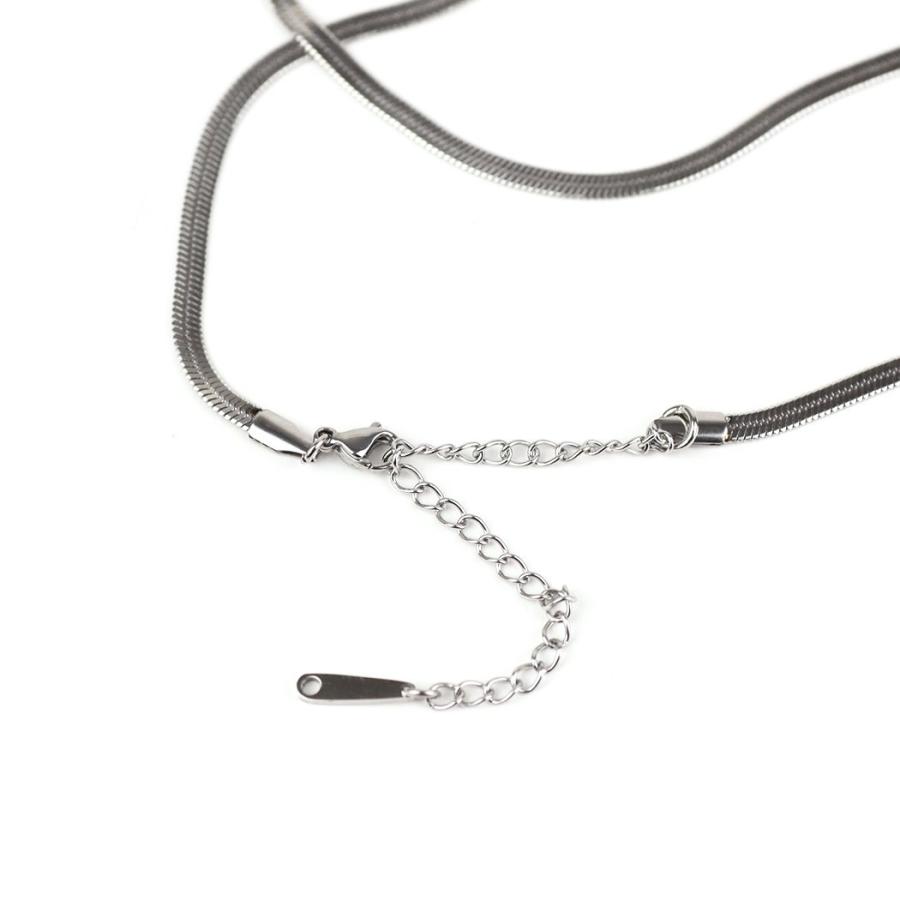 sinc (シンク) / フラット スネークチェーン ネックレス 3mm 平打ち NS05 シルバー 重ね付け シンプル ネックレス チェーン 幅広タイプ 20代 30代 40代 50代 6… |  | 04