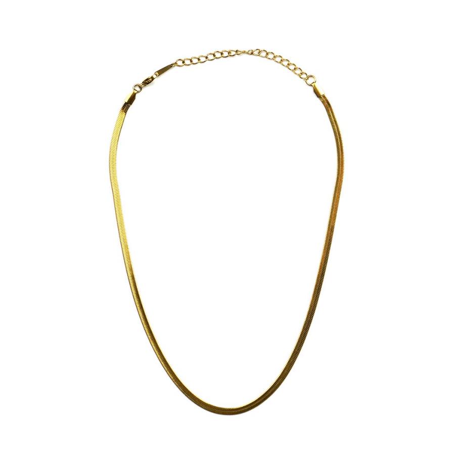 sinc (シンク) / ワイド スネークチェーン ネックレス 4mm 平打ち 幅広 NG06 ゴールド 重ね付け シンプル ネックレス チェーン 幅広タイプ 20代 30代 40代 50… |  | 01