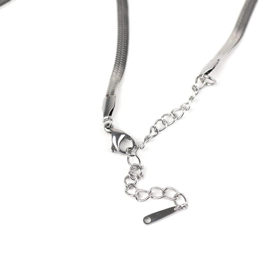 sinc (シンク) / ワイド スネークチェーン ネックレス 4mm 平打ち 幅広 NS06 シルバー 重ね付け シンプル ネックレス チェーン 幅広タイプ 20代 30代 40代 50… |  | 04