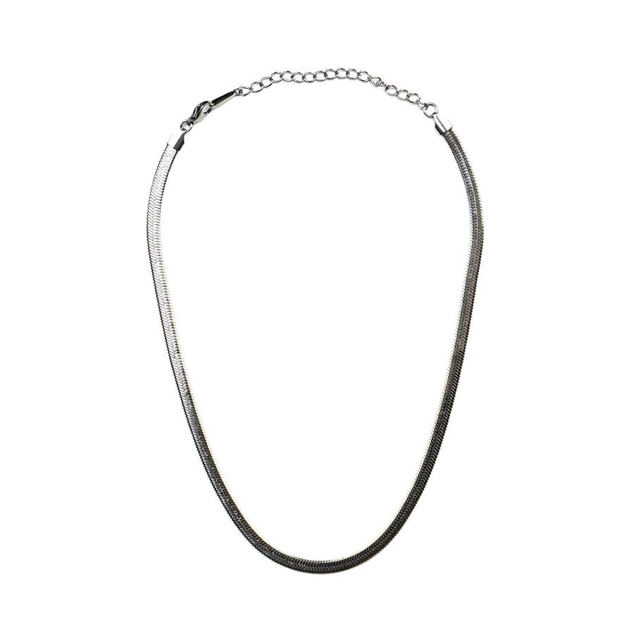 sinc (シンク) / ワイド スネークチェーン ネックレス 5mm 平打ち 幅広 NS07 シルバー 重ね付け シンプル ネックレス チェーン 幅広タイプ 20代 30代 40代 50… |  | 01