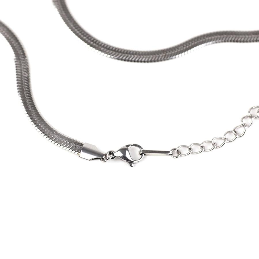 sinc (シンク) / ワイド スネークチェーン ネックレス 5mm 平打ち 幅広 NS07 シルバー 重ね付け シンプル ネックレス チェーン 幅広タイプ 20代 30代 40代 50… |  | 03