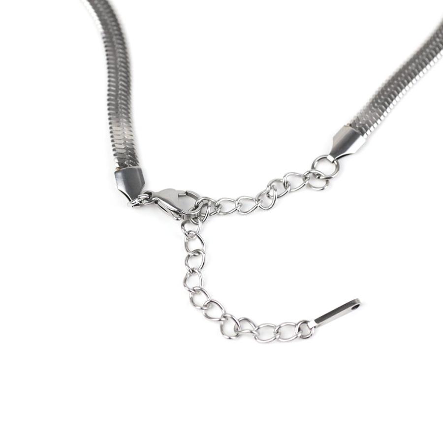 sinc (シンク) / ワイド スネークチェーン ネックレス 5mm 平打ち 幅広 NS07 シルバー 重ね付け シンプル ネックレス チェーン 幅広タイプ 20代 30代 40代 50… |  | 04