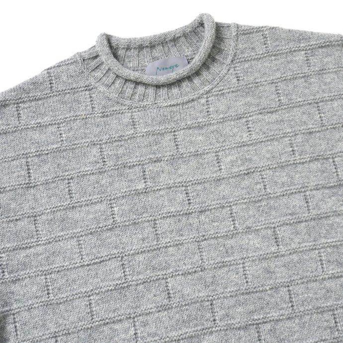 Neweye / NE22W005 Block Knit - Concrete ニューアイ ブロックニット | Neweye | 02
