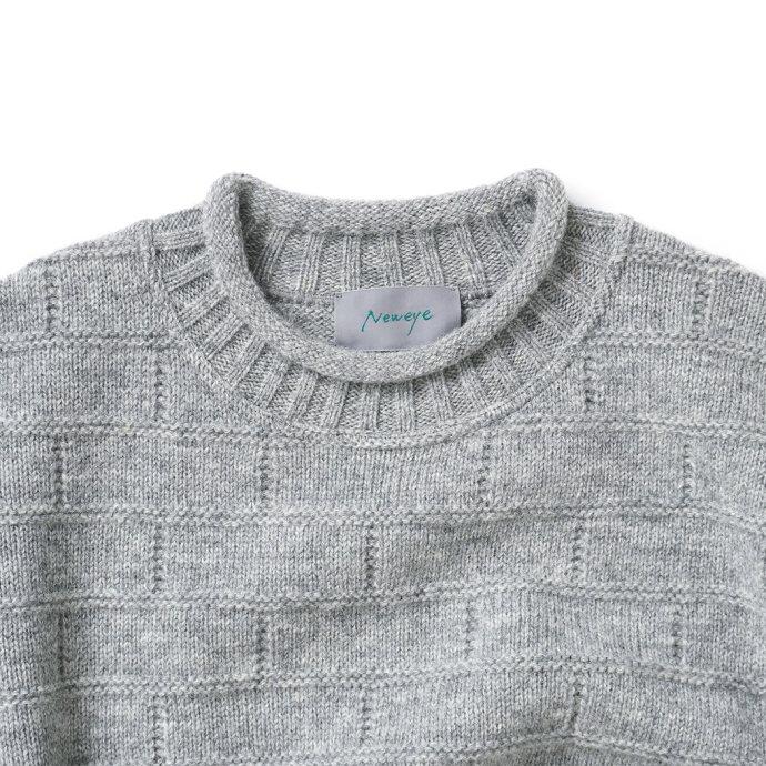 Neweye / NE22W005 Block Knit - Concrete ニューアイ ブロックニット | Neweye | 03