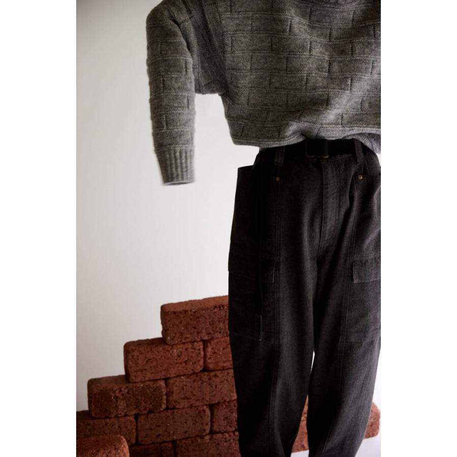 Neweye / NE22W005 Block Knit - Concrete ニューアイ ブロックニット | Neweye | 07