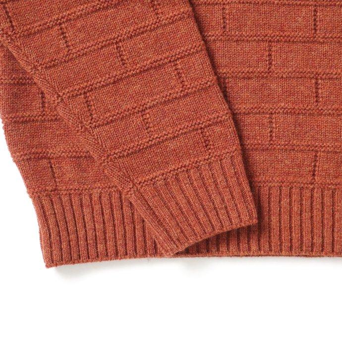 Neweye / NE22W005 Block Knit - Brick ニューアイ ブロックニット | Neweye | 04