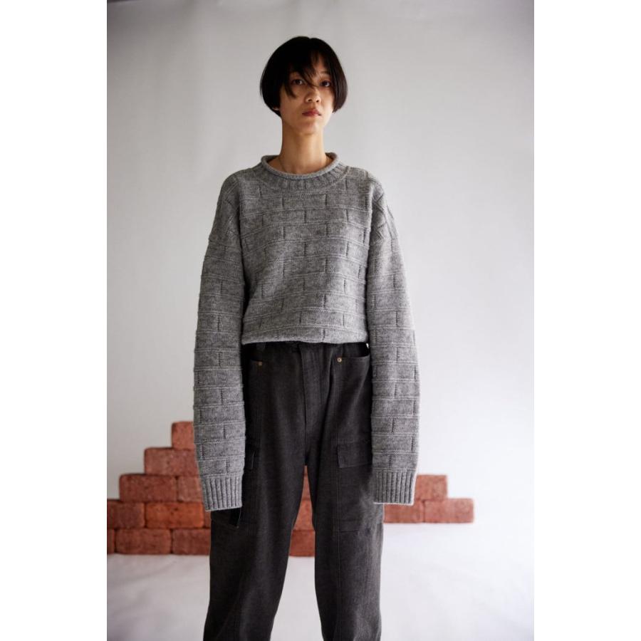 Neweye / NE22W005 Block Knit - Brick ニューアイ ブロックニット | Neweye | 09