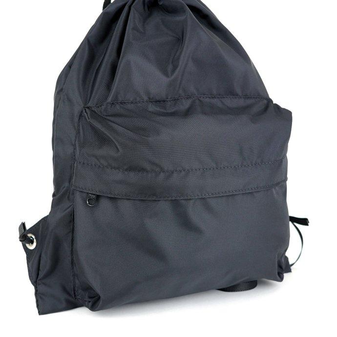 SMOKE T ONE / THE ONE SACK PACK - Black ブラック スモークトーン ナップサック 巾着バッグ デイパック バックパック リュック プチギフト プレゼント お祝… | ONE | 05