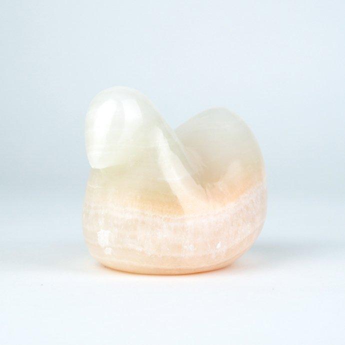 Marble Birds Type-01 Dan - White マーブルバード ダン ホワイト OB001-0104 雑貨 置物 ペーパーウエイト オブジェ プチギフト プレゼント お祝い 贈り物 ポ… | 