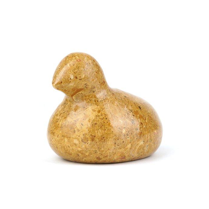 Marble Birds Type-02 Grace - Brown マーブルバード グレース ブラウン OB001-0203 雑貨 置物 ペーパーウエイト オブジェ プチギフト プレゼント お祝い 贈り… | 