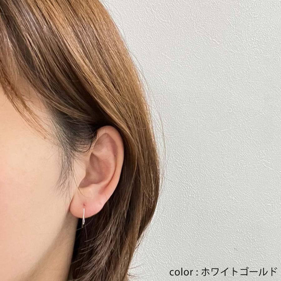 【廃番商品】hirondelle et pepin (イロンデールエペパン) / k18 gpk18-03 シンプル 円形 フープピアス M 細幅 イエローゴールド (片耳タイプ) | hirondelle | 03
