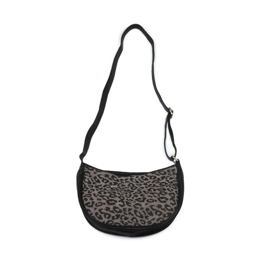SEASIDE FREERIDE (シーサイドフリーライド) / 21B-SFR036SPL LSFST BAG SPL ラウンドショルダーバッグ - レオパード グレー×ブラック | seaside freeride | 01