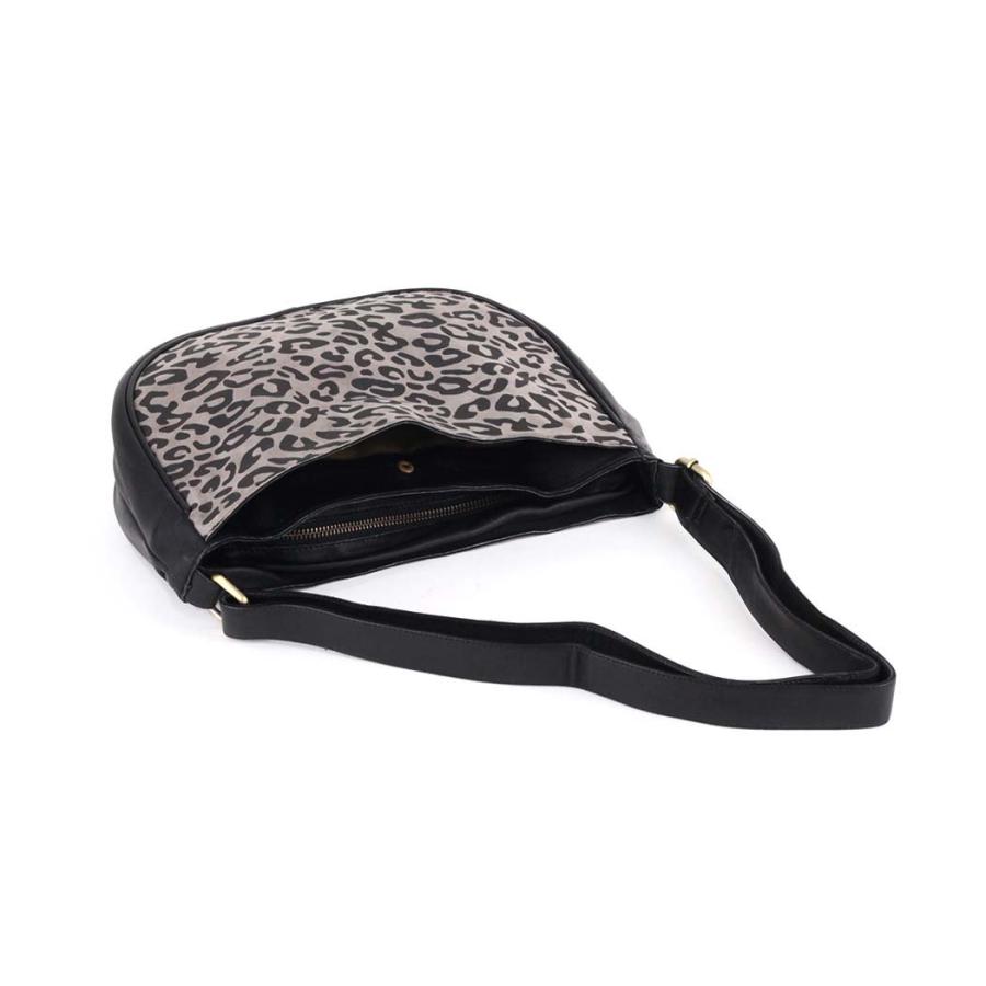 SEASIDE FREERIDE (シーサイドフリーライド) / 21B-SFR036SPL LSFST BAG SPL ラウンドショルダーバッグ - レオパード グレー×ブラック | seaside freeride | 02