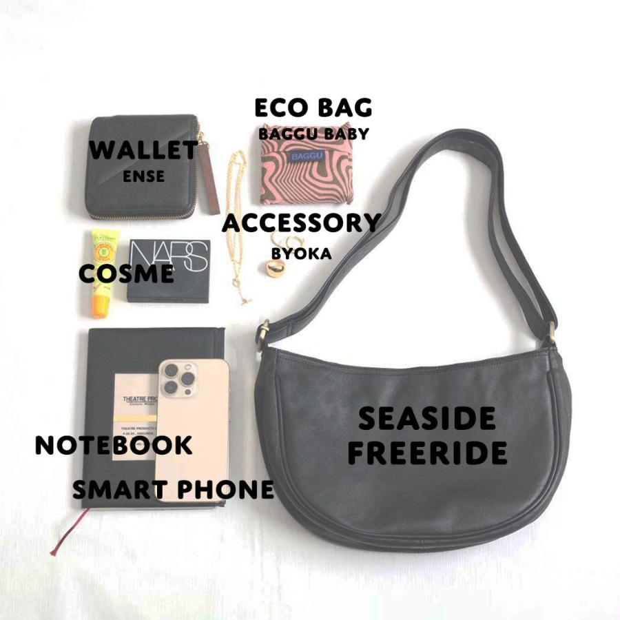 SEASIDE FREERIDE (シーサイドフリーライド) / 21B-SFR036SPL LSFST BAG SPL ラウンドショルダーバッグ - レオパード グレー×ブラック | seaside freeride | 05