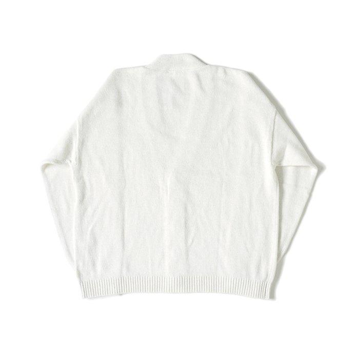 ORCIVAL オーシバル / Vネックカーディガン MEN - White コットンヘンプ ホワイト メンズ #OR-D0050 CHP | ORCIVAL | 01