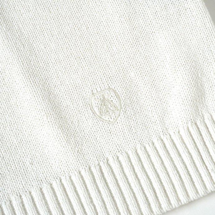 ORCIVAL オーシバル / Vネックカーディガン MEN - White コットンヘンプ ホワイト メンズ #OR-D0050 CHP | ORCIVAL | 05