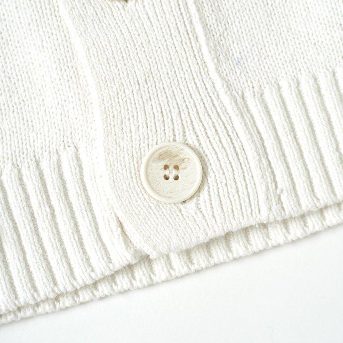 ORCIVAL オーシバル / Vネックカーディガン MEN - White コットンヘンプ ホワイト メンズ #OR-D0050 CHP | ORCIVAL | 06