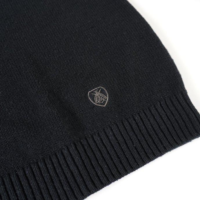 ORCIVAL オーシバル / Vネックカーディガン MEN - Black コットンヘンプ ブラック メンズ #OR-D0050 CHP | ORCIVAL | 05