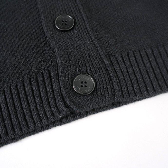 ORCIVAL オーシバル / Vネックカーディガン MEN - Black コットンヘンプ ブラック メンズ #OR-D0050 CHP | ORCIVAL | 06