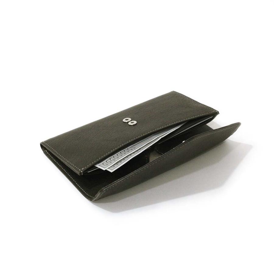 Ense アンサ 長財布 財布 sew135 garcon wallet ロングウォレット モスグリーン フラップ カード入れ 小銭入れ 有り 日本製 ゴートレザー 山羊革 あす楽 | Ense | 01