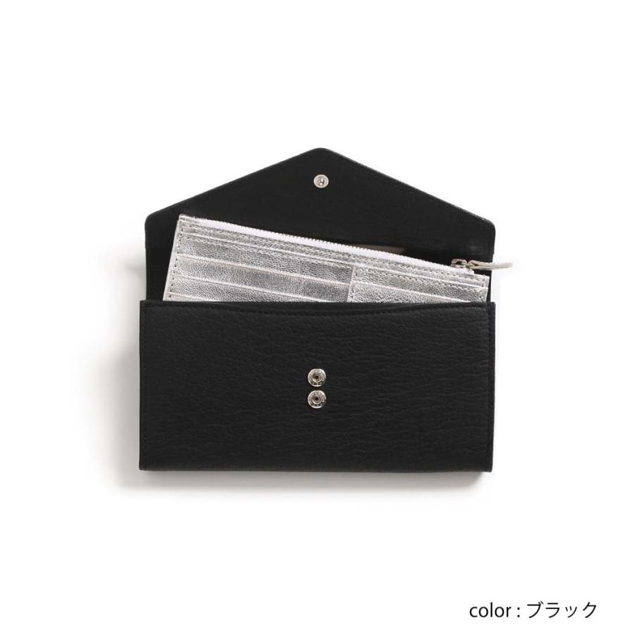 Ense アンサ 長財布 財布 sew135 garcon wallet ロングウォレット モスグリーン フラップ カード入れ 小銭入れ 有り 日本製 ゴートレザー 山羊革 あす楽 | Ense | 04