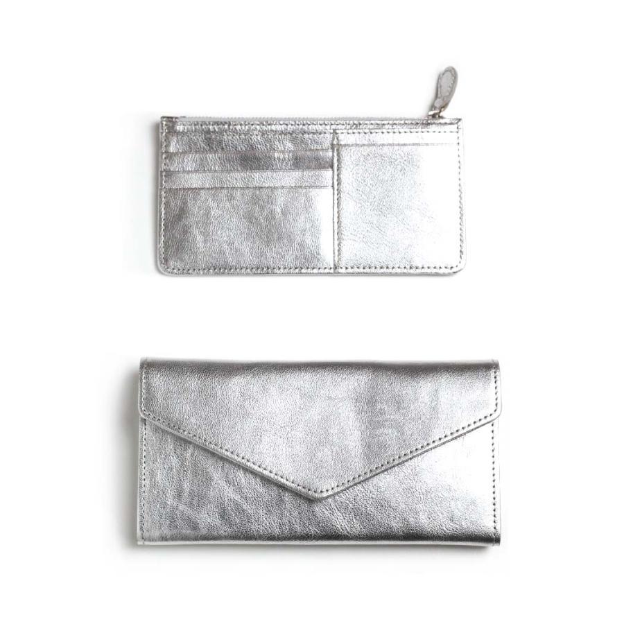 Ense アンサ 長財布 財布 sew135 garcon wallet ロングウォレット モスグリーン フラップ カード入れ 小銭入れ 有り 日本製 ゴートレザー 山羊革 あす楽 | Ense | 05