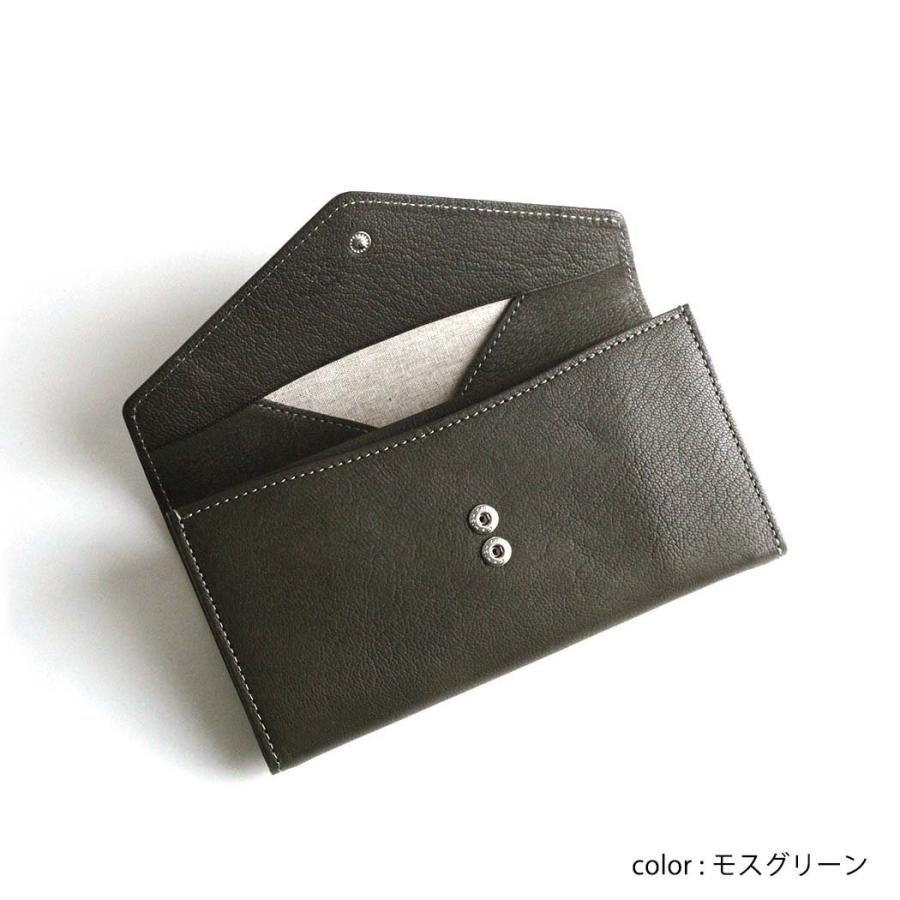 Ense アンサ 長財布 財布 sew135 garcon wallet ロングウォレット シルバー フラップ カード入れ 小銭入れ 有り 日本製 ゴートレザー 山羊革 あす楽 | Ense | 03