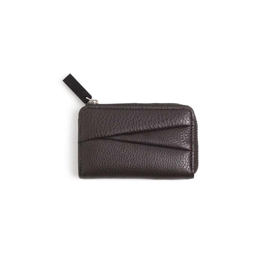 Ense アンサ キーケース sew137 wood zipper key case ブラウン L字 キーホルダー 鍵 スマートキー カード入れ ステアレザー 本革 牛革 日本製 あす楽 | Ense