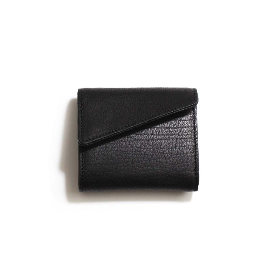 Ense アンサ ミニ財布 sew127R garcon mini wallet right ミニウォレット ブラック 財布 シンプル 軽量 大容量 可愛い 大人 20代 30代 40代 50代 60代 人気 プ… | Ense