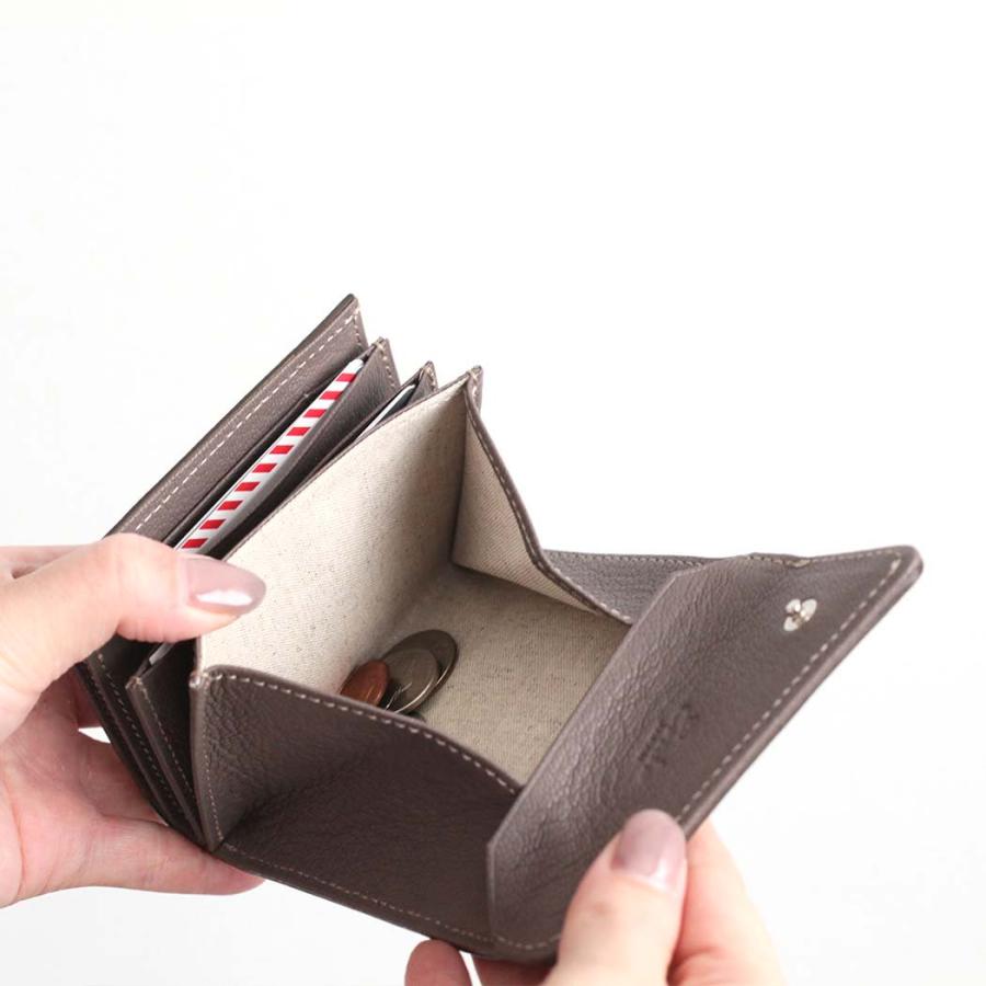 Ense アンサ ミニ財布 sew127R garcon mini wallet right ミニウォレット ブラック 財布 シンプル 軽量 大容量 可愛い 大人 20代 30代 40代 50代 60代 人気 プ… | Ense | 03
