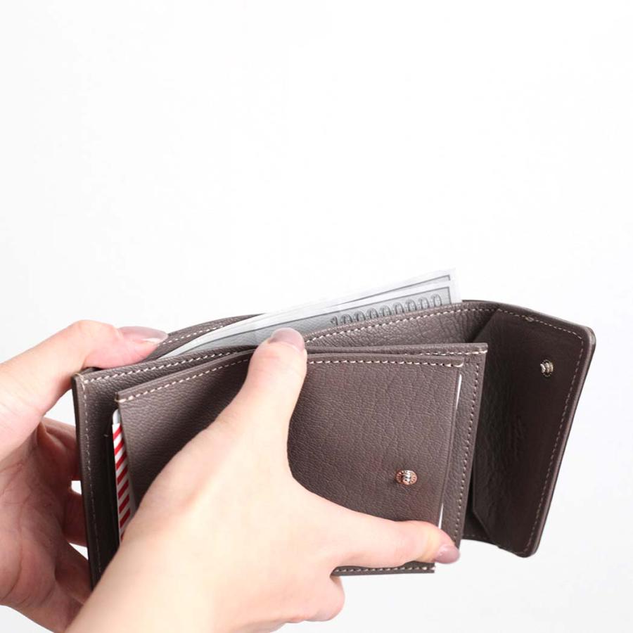Ense アンサ ミニ財布 sew127R garcon mini wallet right ミニウォレット ブラック 財布 シンプル 軽量 大容量 可愛い 大人 20代 30代 40代 50代 60代 人気 プ… | Ense | 04