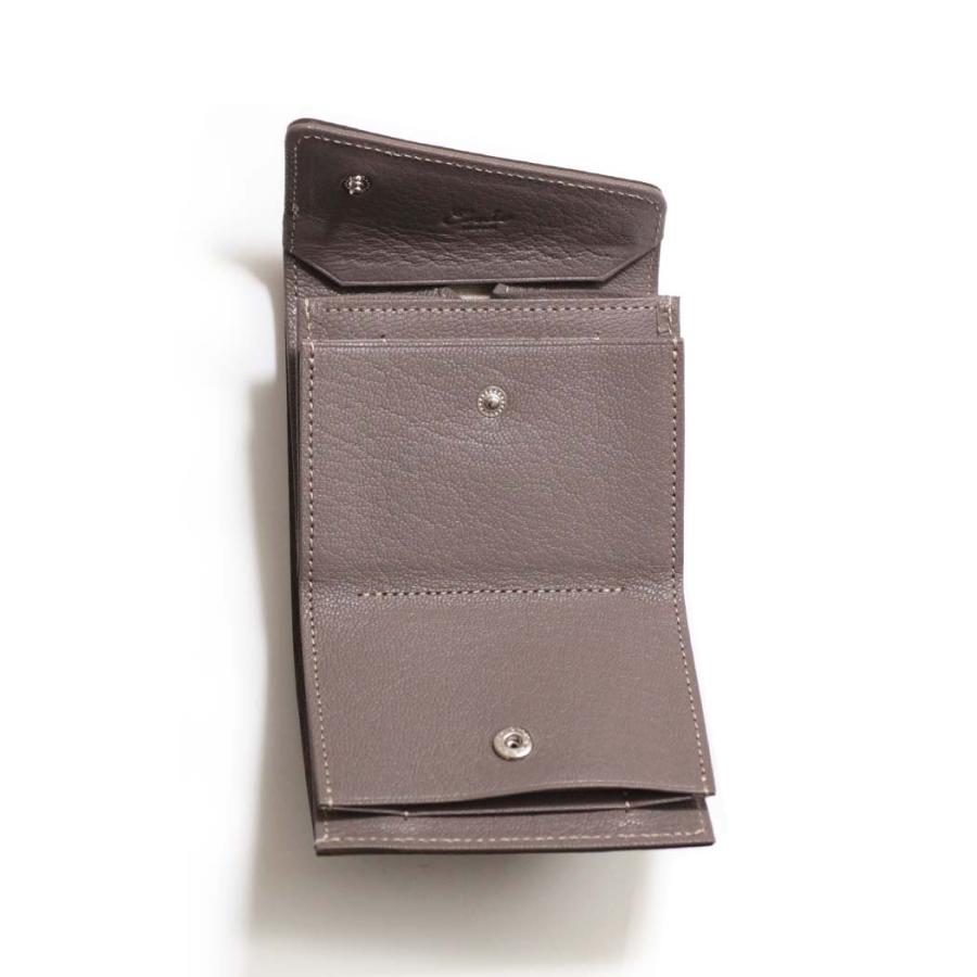 Ense アンサ ミニ財布 sew127R garcon mini wallet right ミニウォレット グレージュ 財布 シンプル 軽量 大容量 可愛い 大人 20代 30代 40代 50代 60代 人気 … | Ense | 01