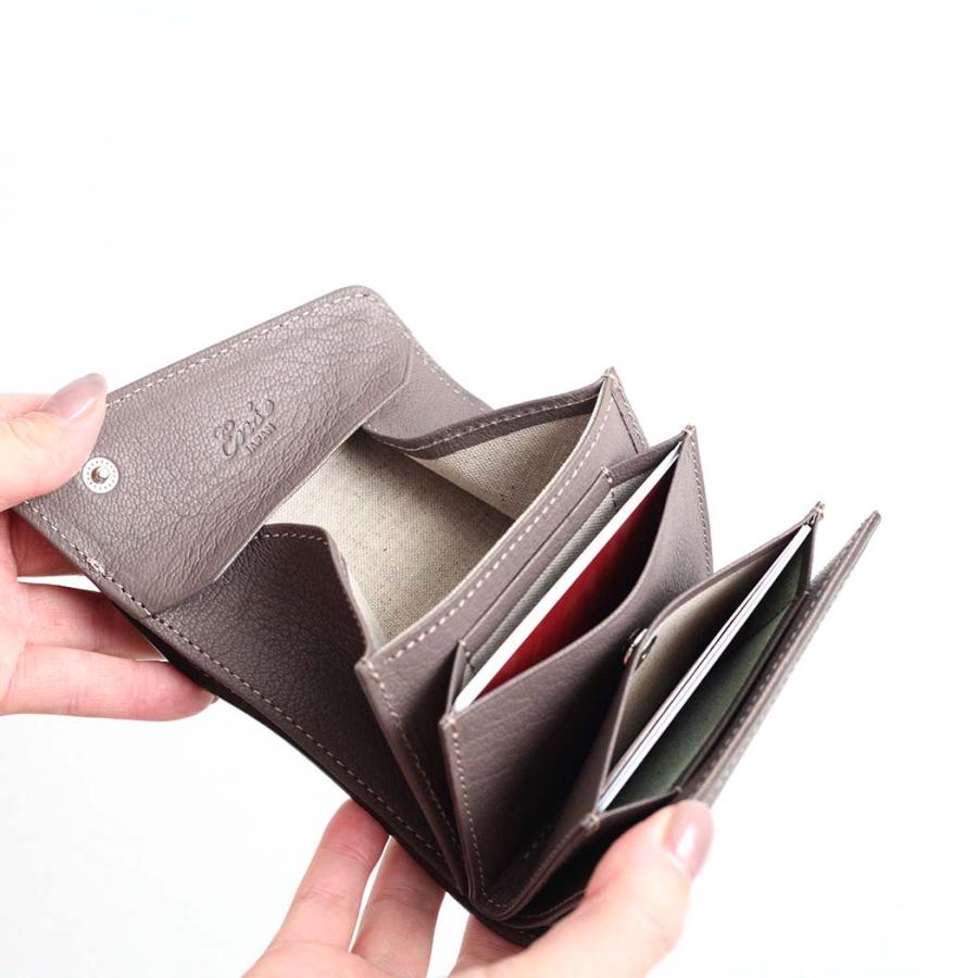 Ense アンサ ミニ財布 sew127R garcon mini wallet right ミニウォレット グレージュ 財布 シンプル 軽量 大容量 可愛い 大人 20代 30代 40代 50代 60代 人気 … | Ense | 02