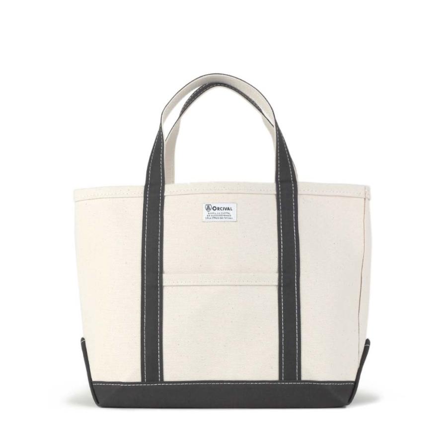ORCIVAL (オーシバル) / OR-H0284 KWC キャンバス トート バッグ Mサイズ - ECRU × CHARCOAL | ORCIVAL