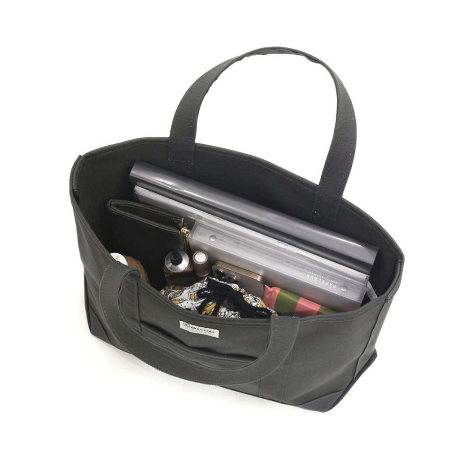 ORCIVAL (オーシバル) / OR-H0284 KWC キャンバス トート バッグ Mサイズ - ECRU × CHARCOAL | ORCIVAL | 03