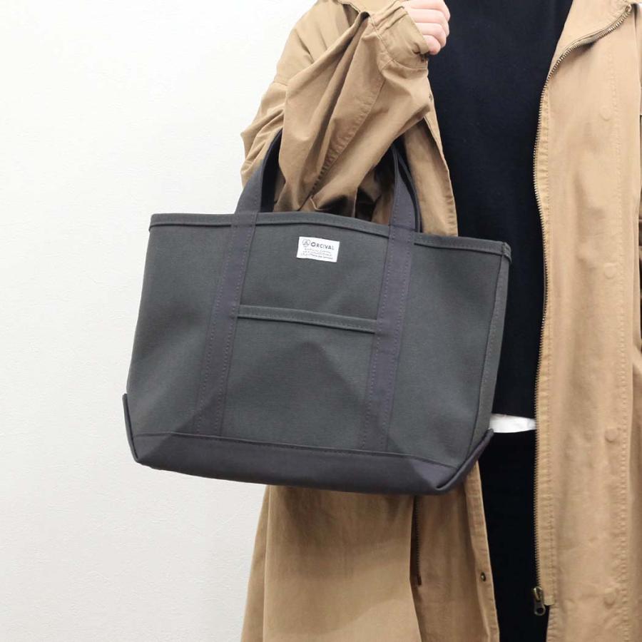ORCIVAL (オーシバル) / OR-H0284 KWC キャンバス トート バッグ Mサイズ - ECRU × IRON GREY | ORCIVAL | 05