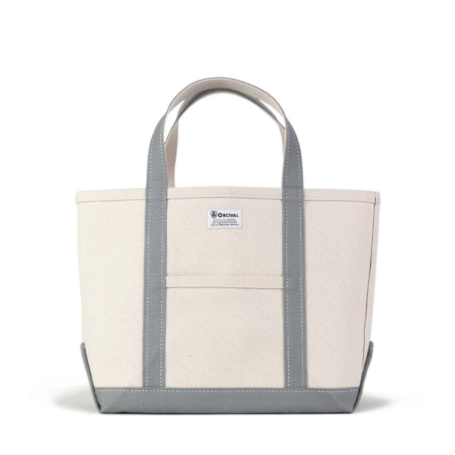 ORCIVAL (オーシバル) / RC-7042 HVC キャンバス トート バッグ Mサイズ - ECRU × GRAYISH GREEN | ORCIVAL