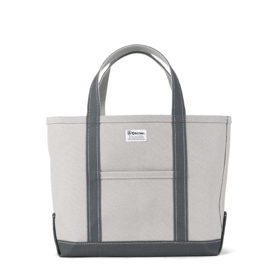 ORCIVAL (オーシバル) / RC-7042 HVC キャンバス トート バッグ Mサイズ - ICE GREY × IRON GREY | ORCIVAL