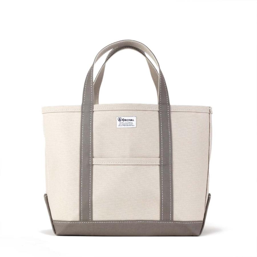 ORCIVAL (オーシバル) / RC-7042 HVC キャンバス トート バッグ Mサイズ - LT.SAND BEIGE × TAUPE | ORCIVAL